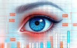 Image representing an eye watching data